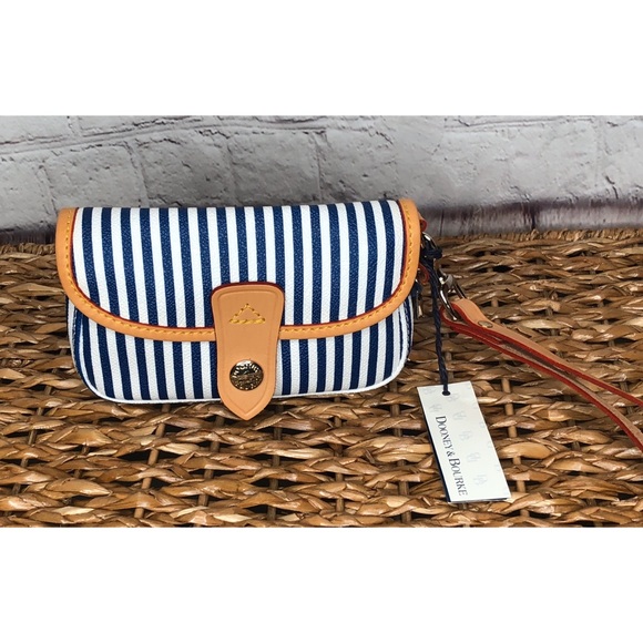 Dooney & Bourke Handbags - Dooney and Bourke Striped Wristlet NWT
